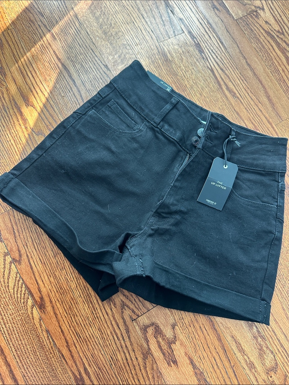 Forever 21 Black up lift High-Rise Jean Shorts - Picture 4 of 10